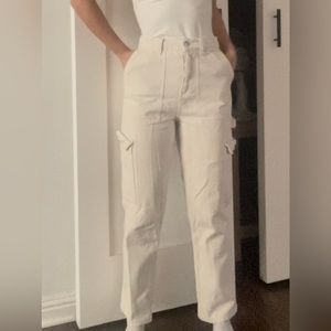 Cream, cargo pants from pacSun size 26